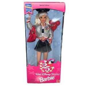 1996 Walt Disney World Exclusive 25th Anniversary‎ Barbie Doll 16525 New In Box